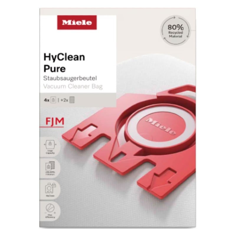 Miele - Vacuum Cleaner Bags - FJM HyClean 3D - Pack of 4