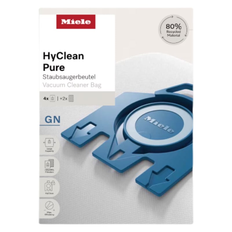 Miele - Vacuum Cleaner Bags - GN HyClean 3D - Pack of 4