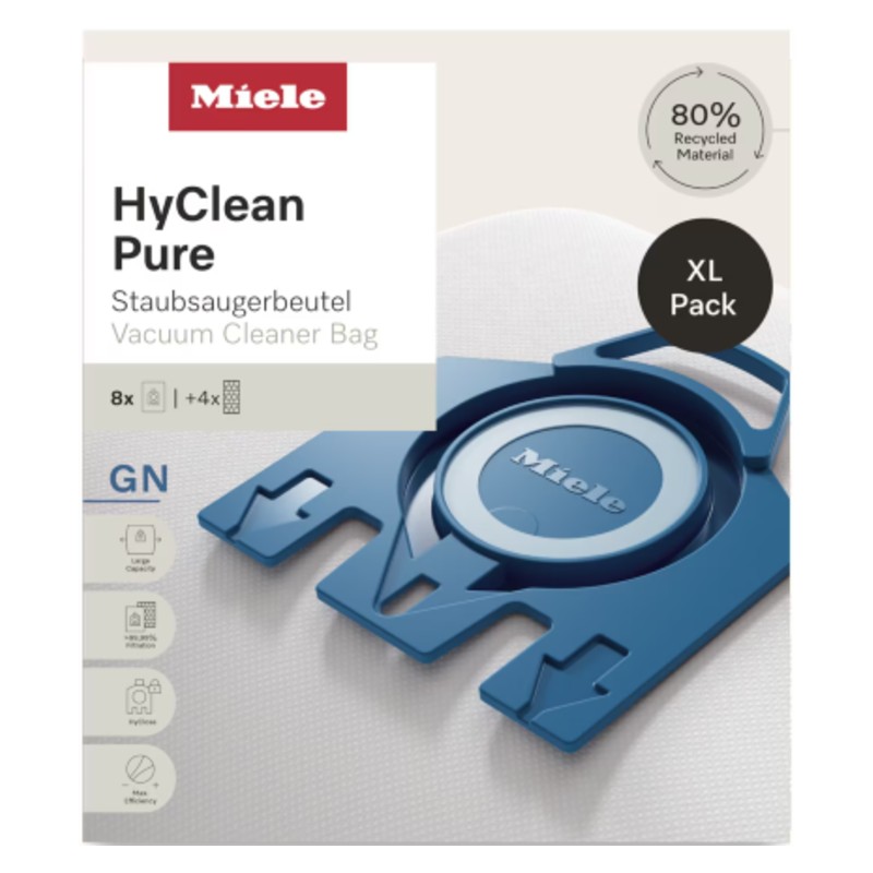 Miele - Vacuum Cleaner Bags - GN HyClean 3D - Pack of 8