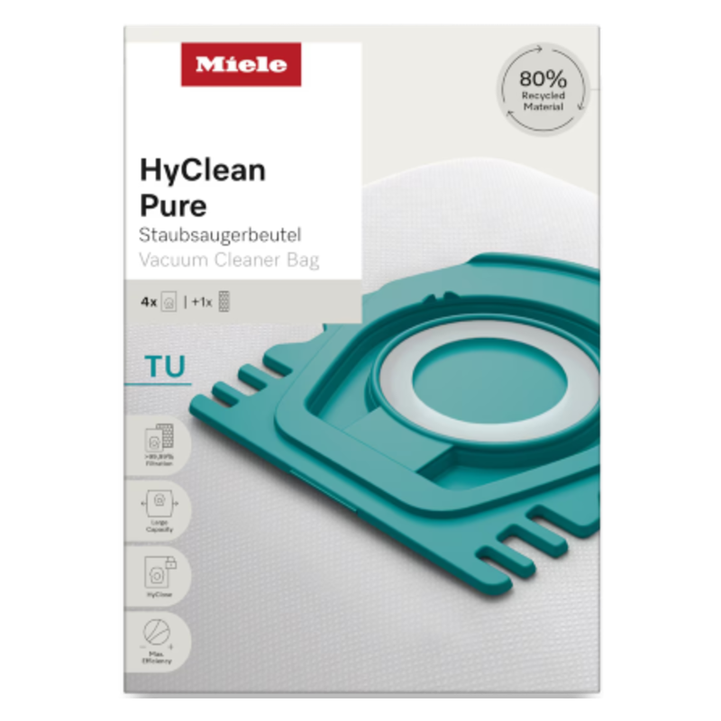 Miele - Vacuum Cleaner Bags - TU HyClean Pure - Pack of 4