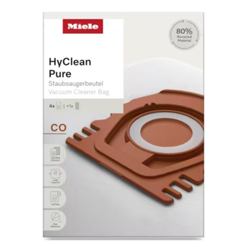 Miele - Vacuum Cleaner Bags - CO HyClean Pure - Pack of 8