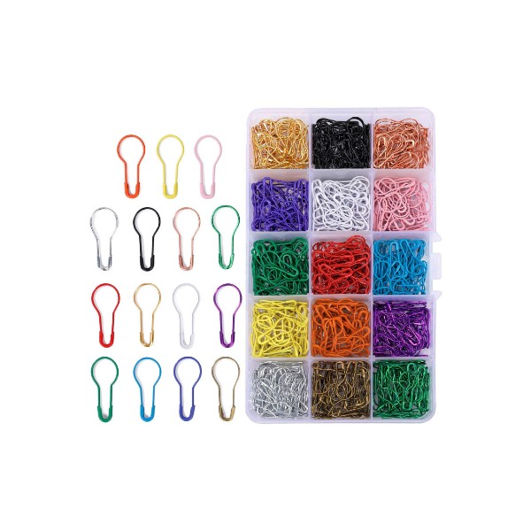[LACEY331] Safety Pins - Coloured - Pack of 750
