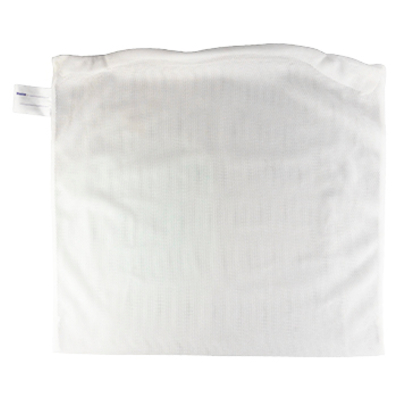 [LBAWN080] Washing Net - Laundry Bag - Mesh - Zipped - White - 43cm x 43cm