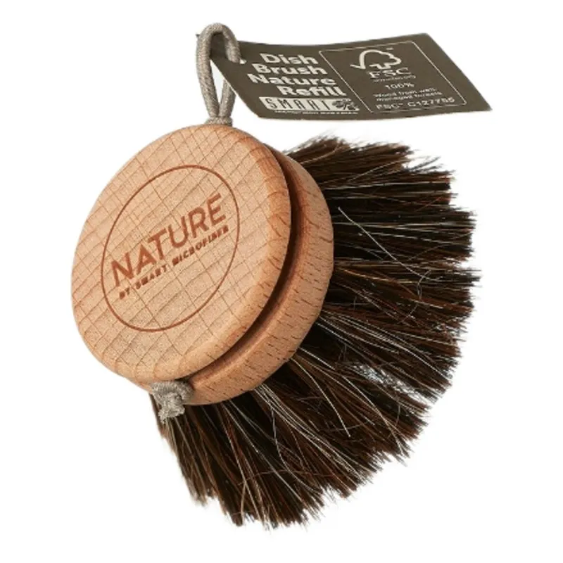 Special Order - Smart Microfiber - Wooden Washing-up Brush with Removable Head - Replacement Head