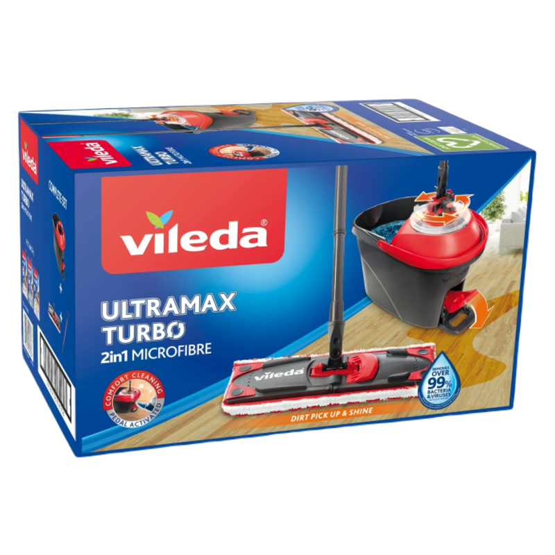 Vileda - Mop and Bucket - Ultramax - Turbo Flat