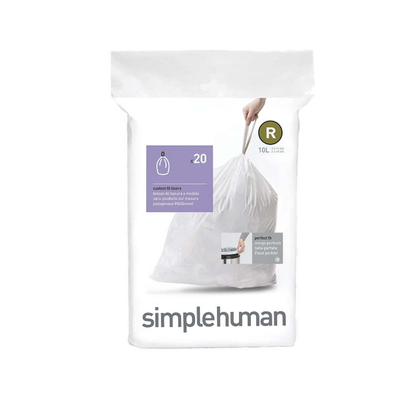 Simplehuman - Bin Bags - White - R - 10L - Pack of 20