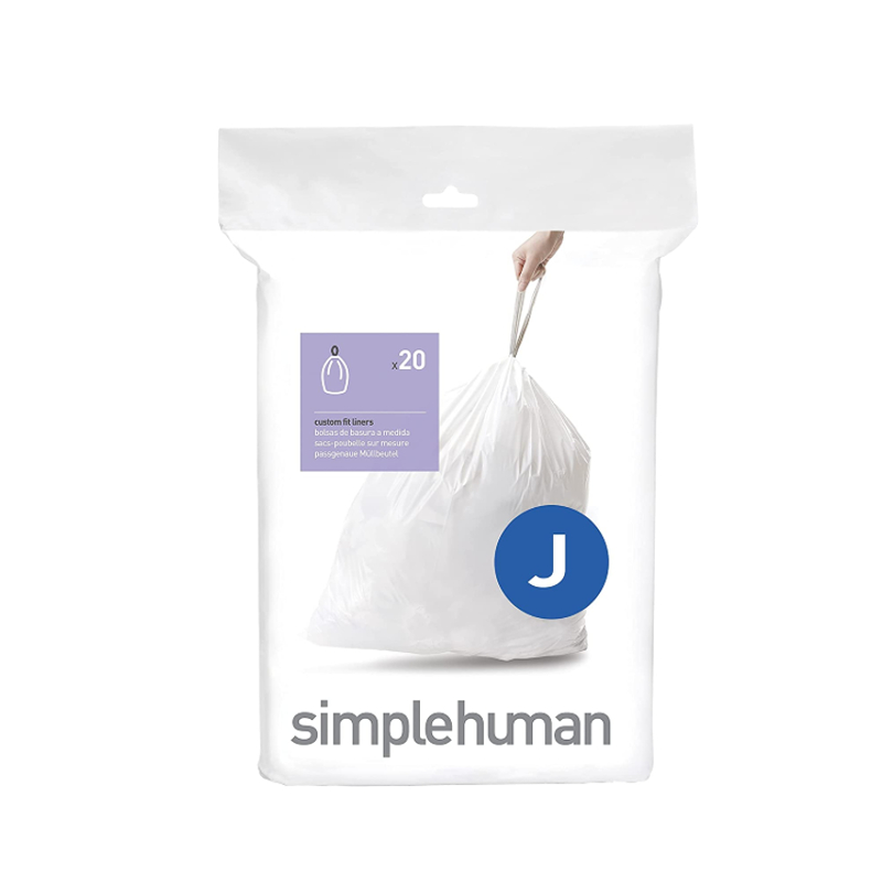 Simplehuman - Bin Bags - White - J - 30 - 45L - Pack of 20