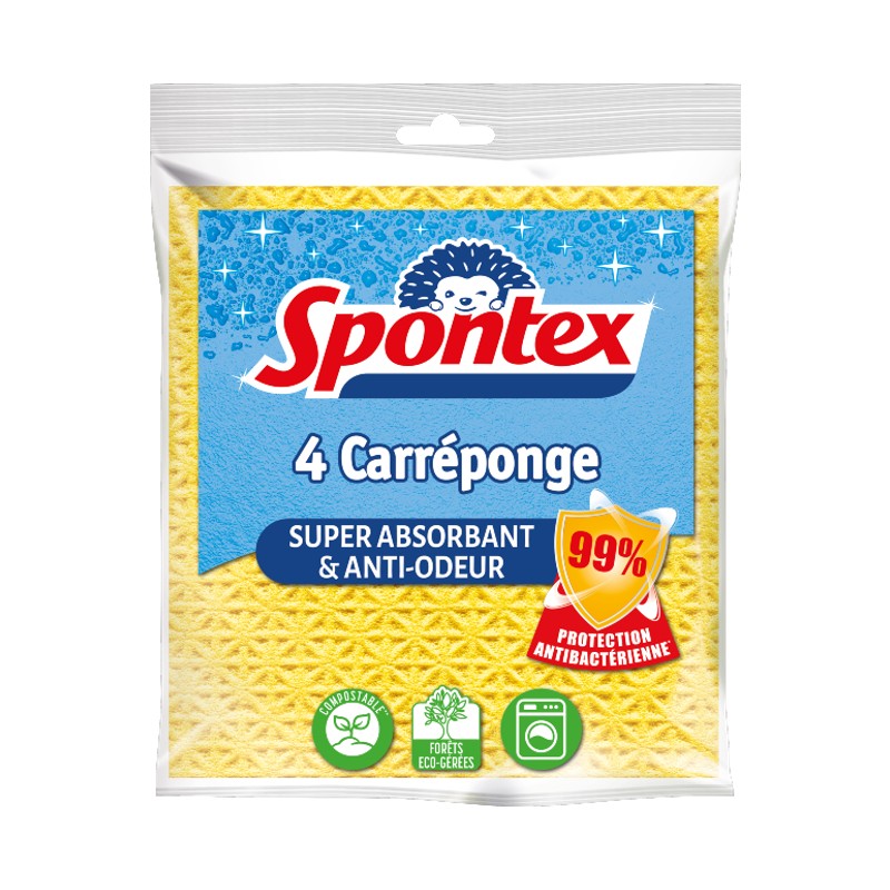 [PBRSP030] Spontex - Absorbent Sponge Cloth - Pack of 4