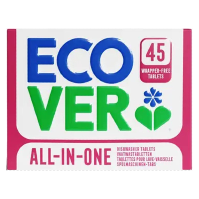 [PDWEV042] Ecover - Dishwasher Tablets - All-in-one - 45 Tablets