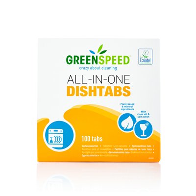 [PDWGR050] Greenspeed - Dishwasher Tablets - All-in-one Dishtabs - Pack of 100