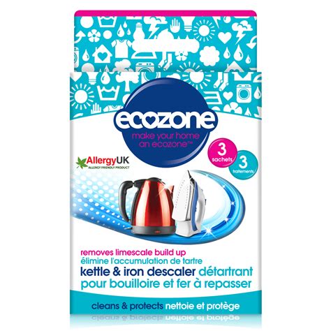 [PMCEZ030] Ecozone - Kettle and Iron Descaler - 60g - Pack of 3 Sachets
