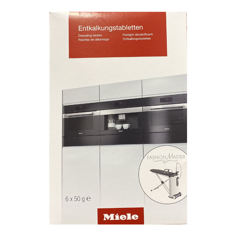 [PMCMI010] Miele - Coffee Machine and Fashionmaster Iron Descaler Tablets - 50g - Pack of 6