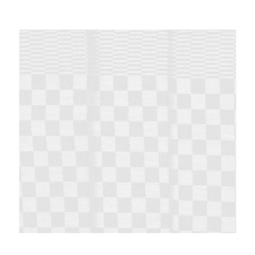 [PTTEY02W] Tea Towel - White - Check - 45cm x 65cm - Pack of 3