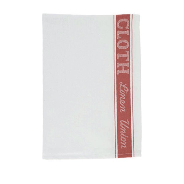 [PTTNI02R] Nisbets - Tea Towel - Red - Linen - Glass