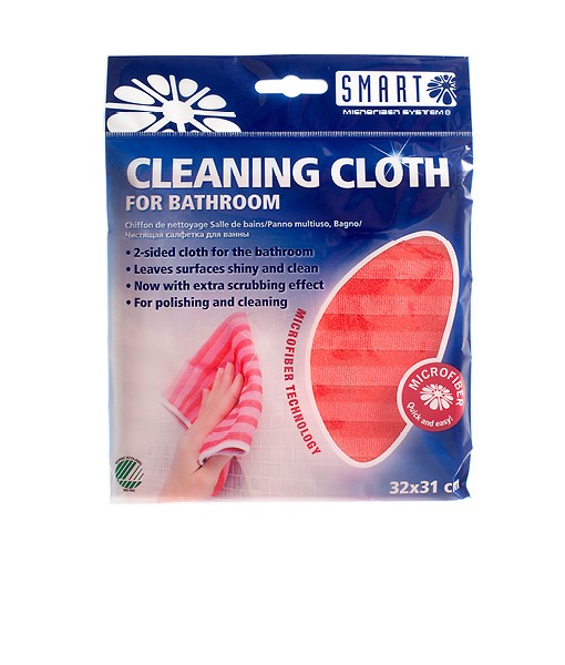[BACSM010] Smart Microfiber - Bathroom Cleaning Cloth - Red