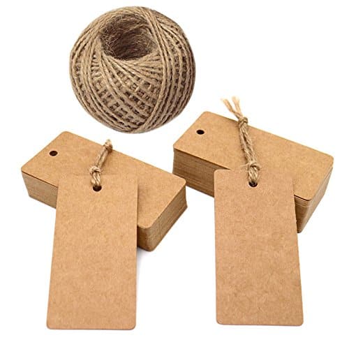 Paper Luggage Tags - Brown