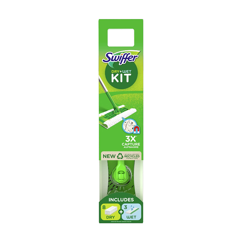 Swiffer - Dust Wiper Starter Kit - 1 Handle + 8 Dry + 3 Wet Refills