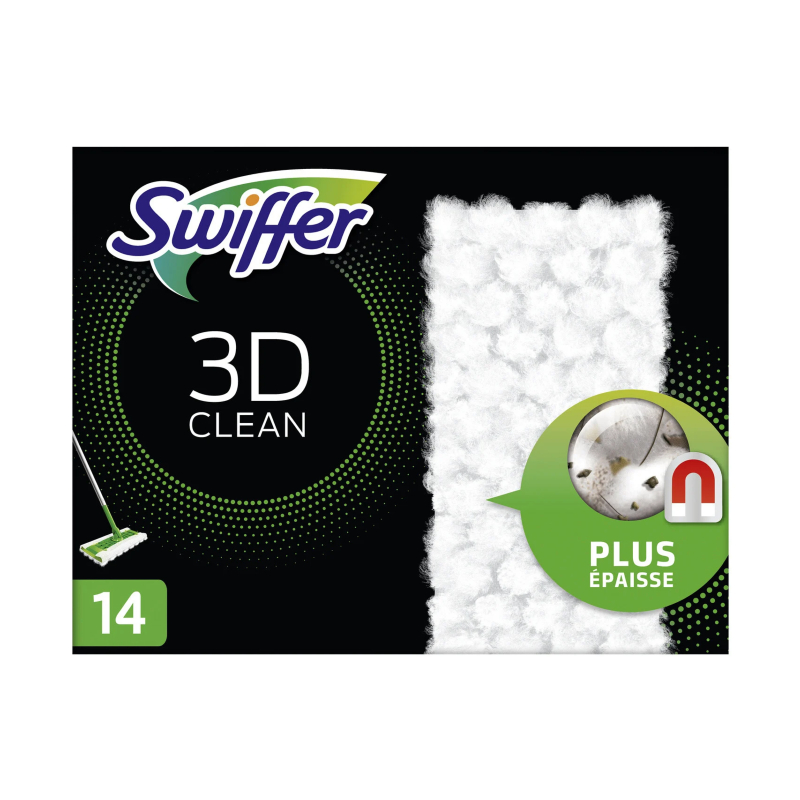 Swiffer - Dry Sweeping Cloths - 3D - Pack of 14