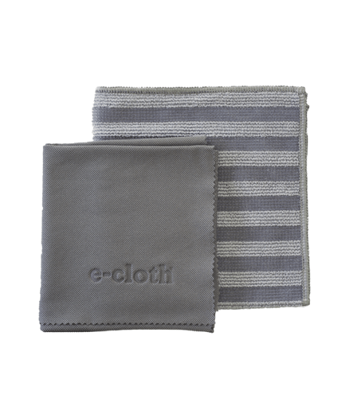 [ICDEC060] E-Cloth - Stainless Steel Cloths - Grey - Pack of 2