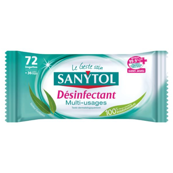 [ISCSL010] Sanytol - Disinfectant Wipes - Pack of 72