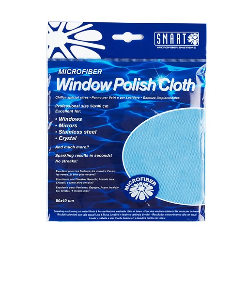 Polishing Smart 10 - Pack Environmental of Services - Cloth Microfiber - Blue Window Yacht -